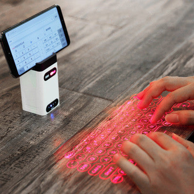 LEING FST Bluetooth Virtual Laser Keyboard with Wireless Projection & Mouse Function for Phone, Computer, Pad, and Laptop