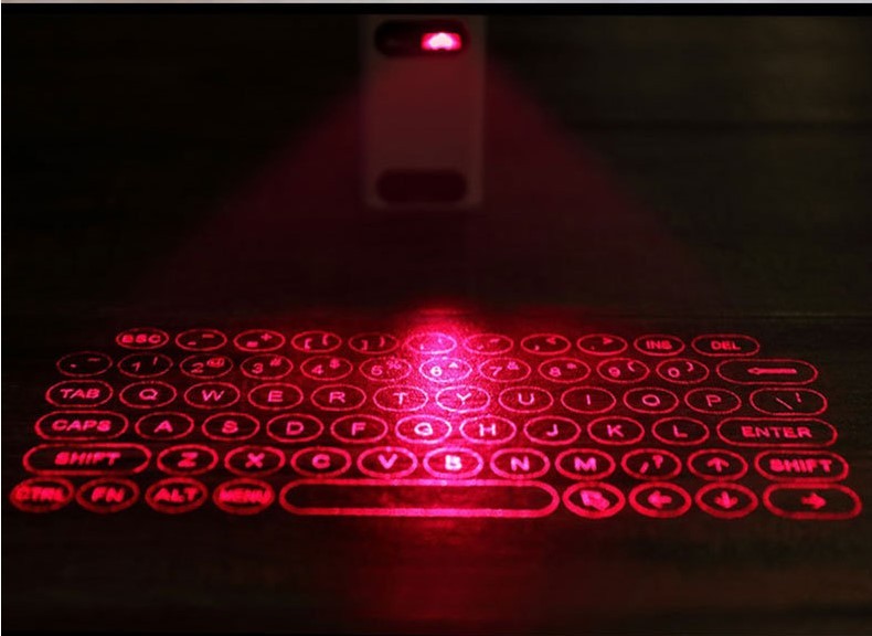 LEING FST Bluetooth Virtual Laser Keyboard with Wireless Projection & Mouse Function for Phone, Computer, Pad, and Laptop